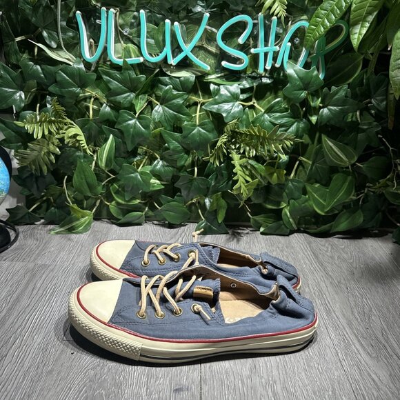 Converse All Star Womens Shoes Size 10  Navy Shoreline Sneakers Slip On - Picture 4 of 9